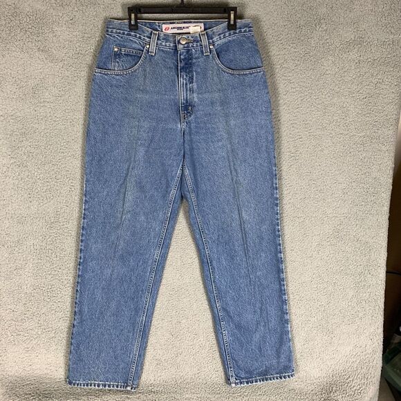 Vintage Anchor Blue Baggy Jeans Mens‎ 33x32 Blue Relaxed Rave Skater 90s Y2K VTG